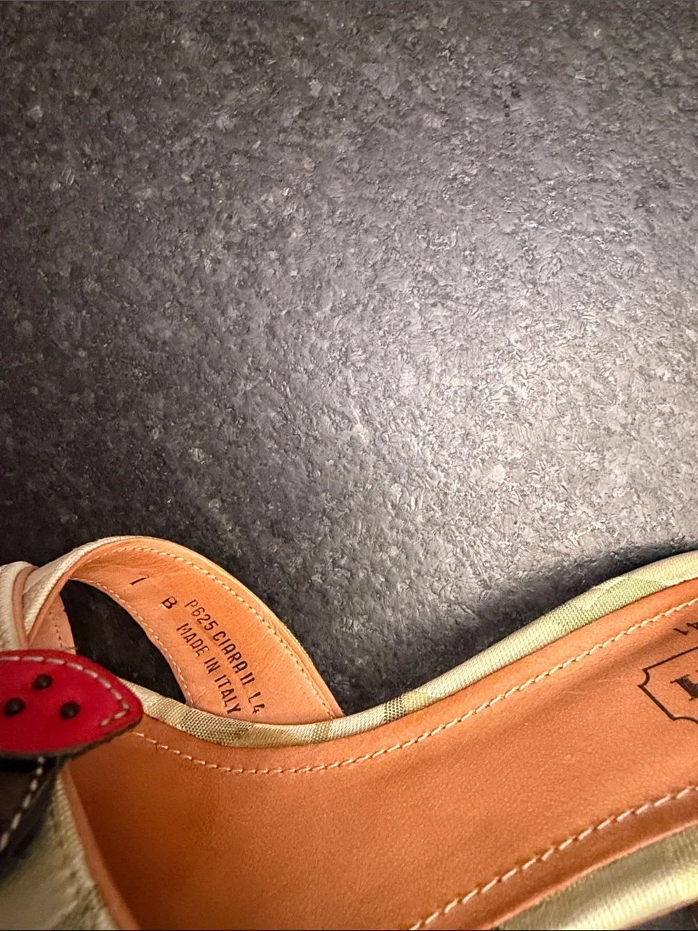 Coach rare ladybug slides vintage shoes 7 B